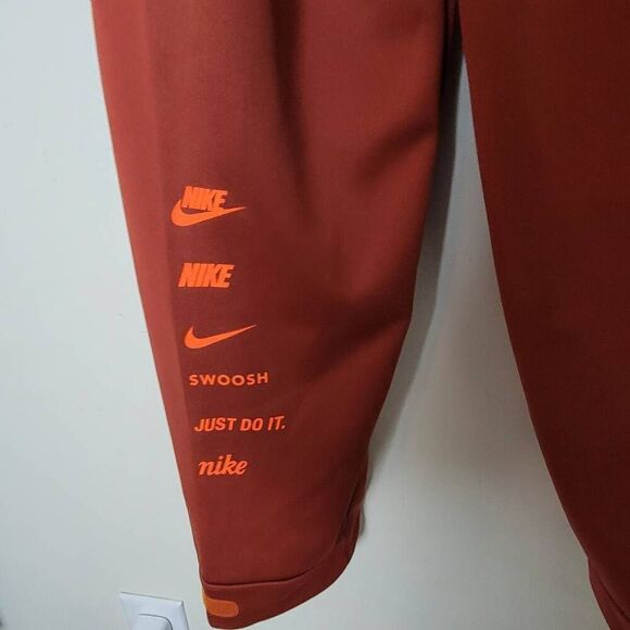 Nike Women's NSW Swoosh Pants Orange CU5633-895 Medium - Picture 2 of 4